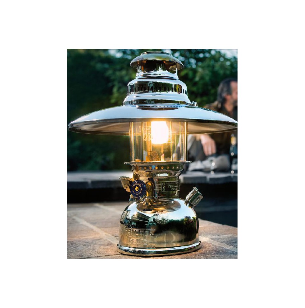 CHROME PLATED HURRICANE LAMP PETROMAX