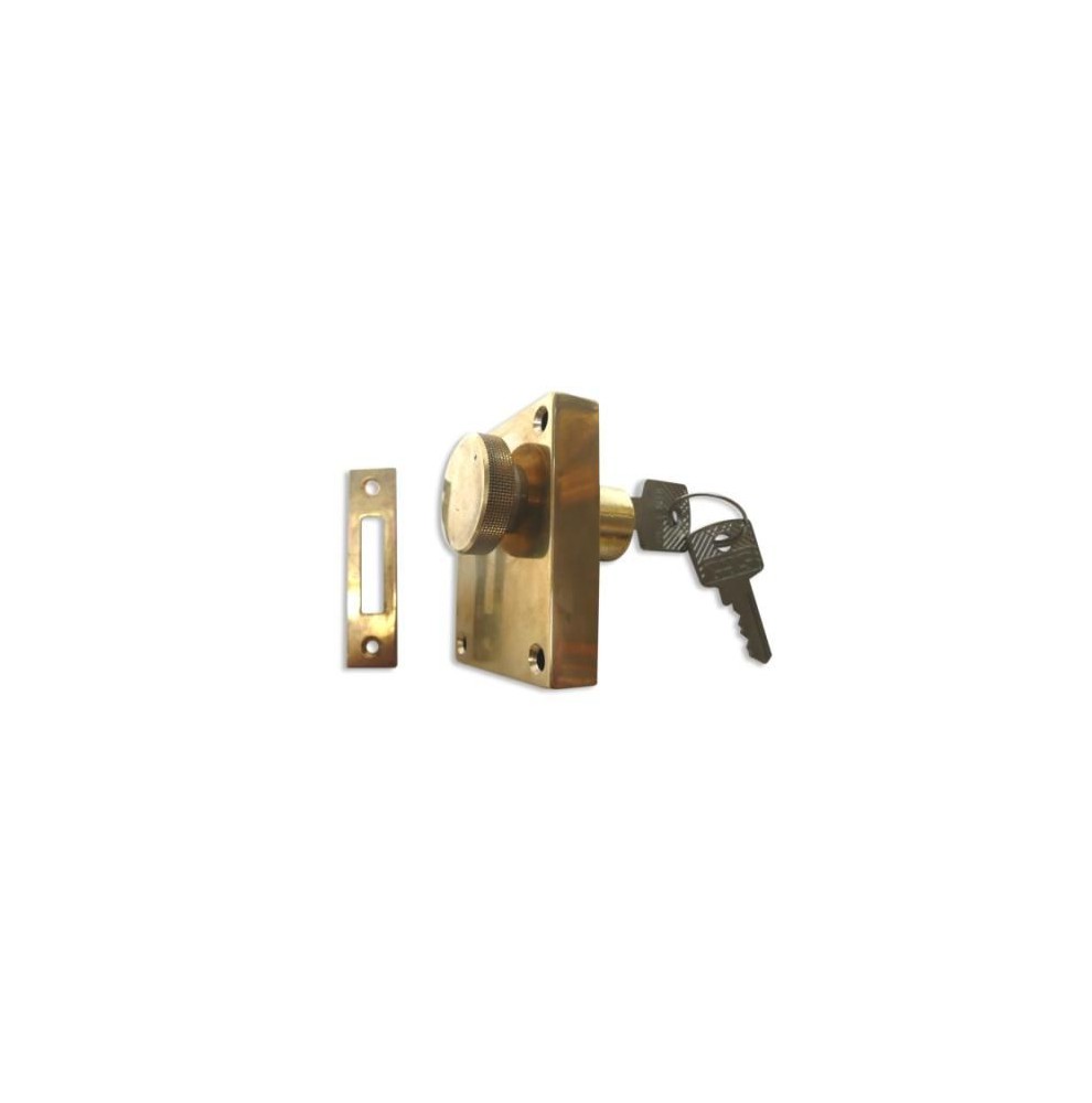 Brass cylinder rim lock