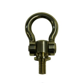 Forged ring bolt in bronze