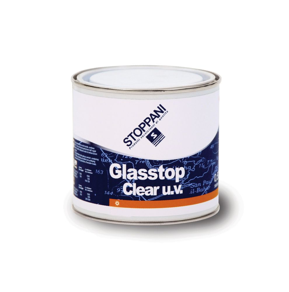 Stoppani Glasstop vernice trasparente UV, bicomponente 0.75 L