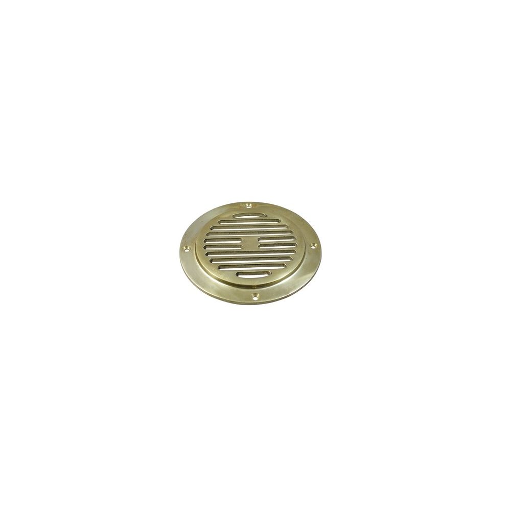 Heavy cast brass round grill 160mm