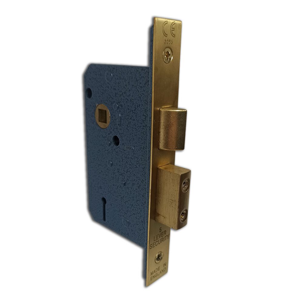 Mortise lock with high security brass key