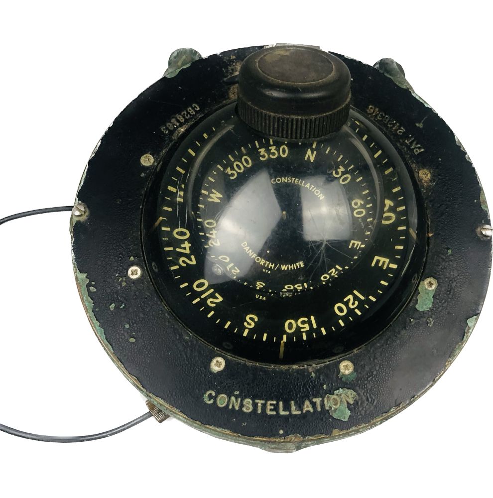 Second-hand danforth/white boat compass "constellation" model