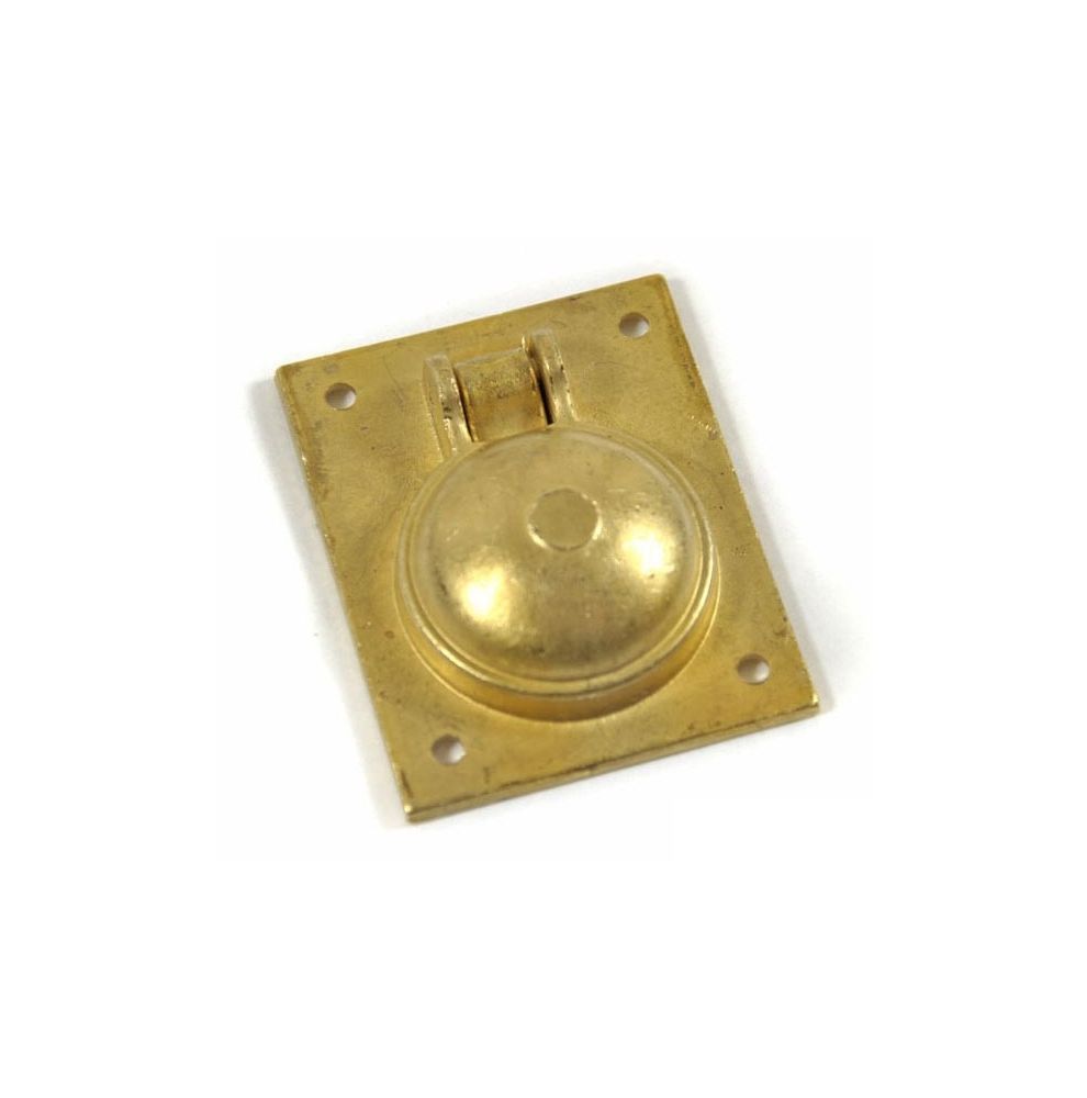 Brass rectangular flush ring