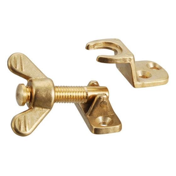 Brass hatch porthole fastener in brass