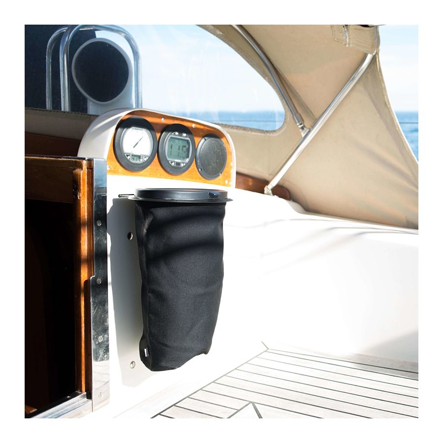 Retractable and flexible 5L water gray bin for boats