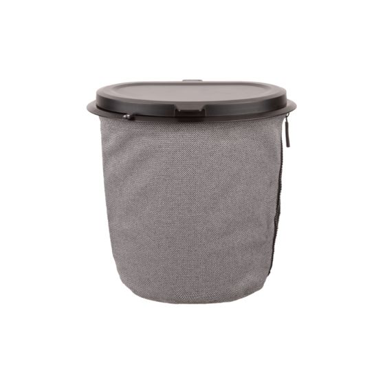 Retractable and flexible 5L water gray bin for boats