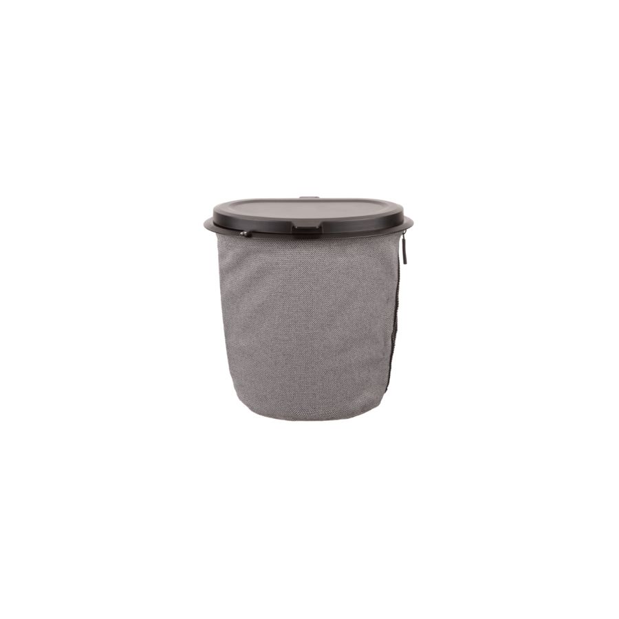 Retractable and flexible 5L water gray bin for boats