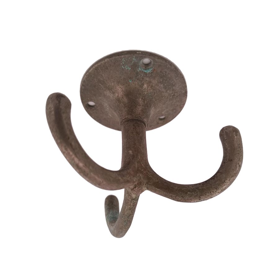 Triple swivel hook in brass second-hand