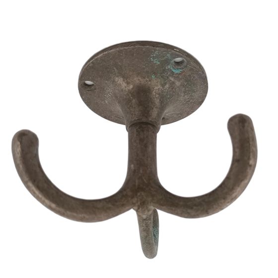 Triple swivel hook in brass second-hand