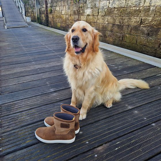 Bottes de bateau basse marron cuir et toile