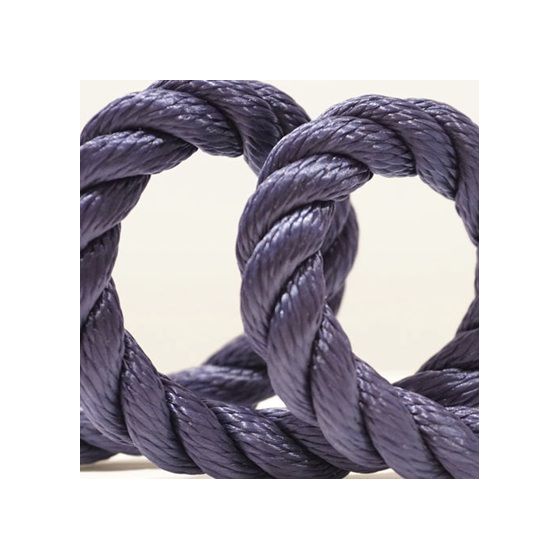 3-strand mooring rope in navy blue polypropylene