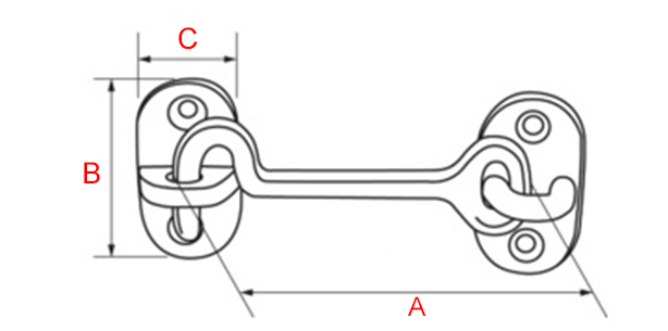 crochet marine simple articulation laiton