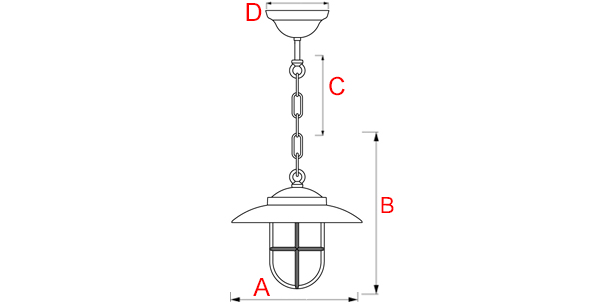 cotes suspension à coupole et grille laiton