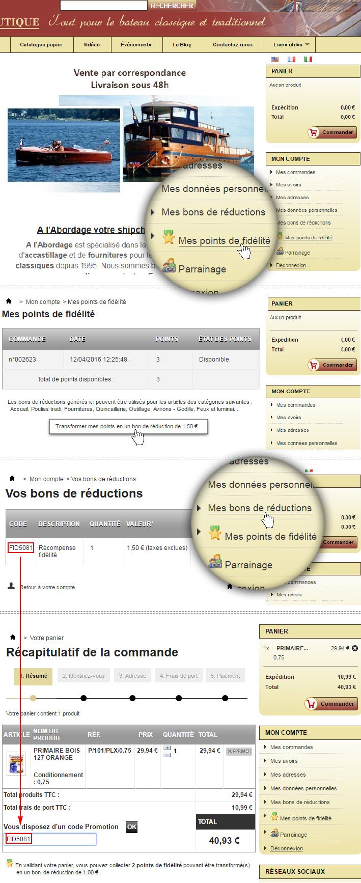 conversion points fidélité