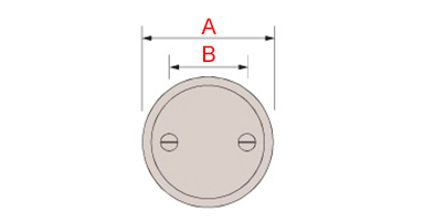 dimensions rosace ronde bequille